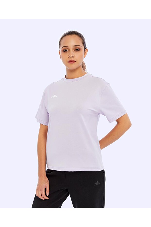 Nadya Kadın Mor Regular Tişört - 2