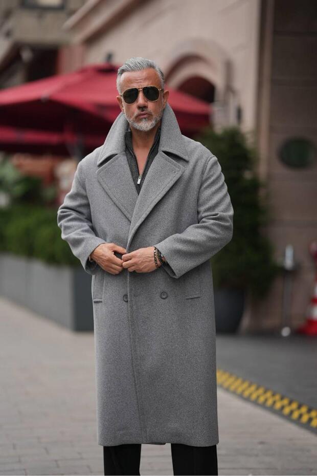 UZUN KRUVAZE OVERSIZE KABAN - 3