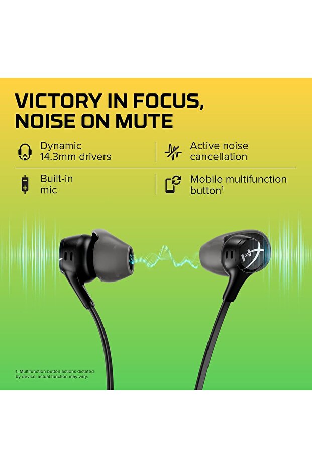 Cloud Earbuds II Wired Gaming with Mic, Black - 4