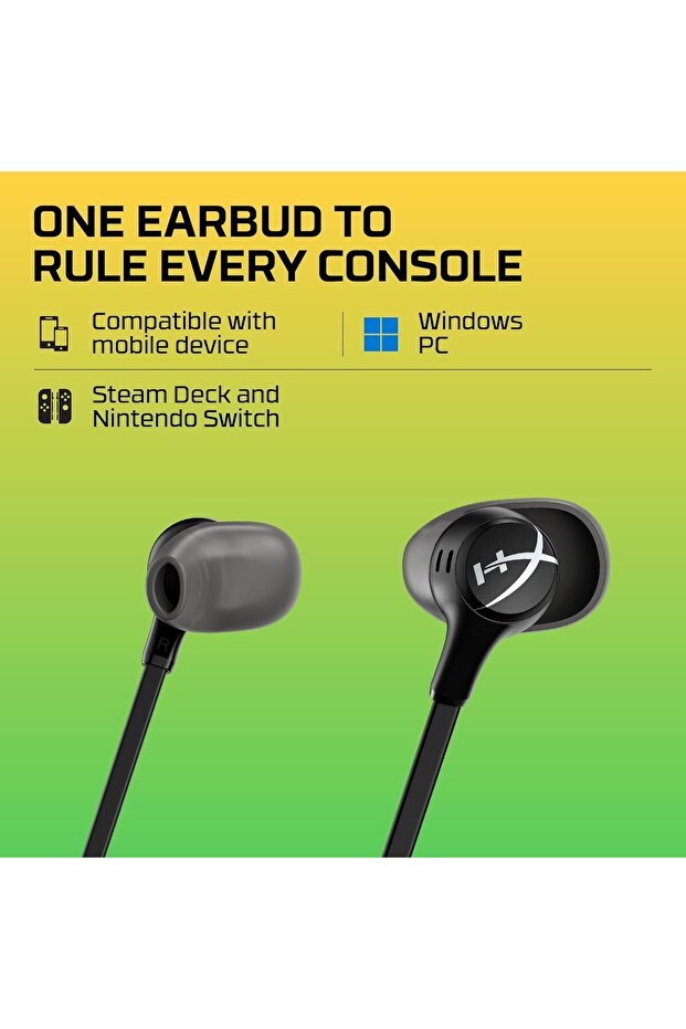 Cloud Earbuds II Wired Gaming with Mic, Black - 5