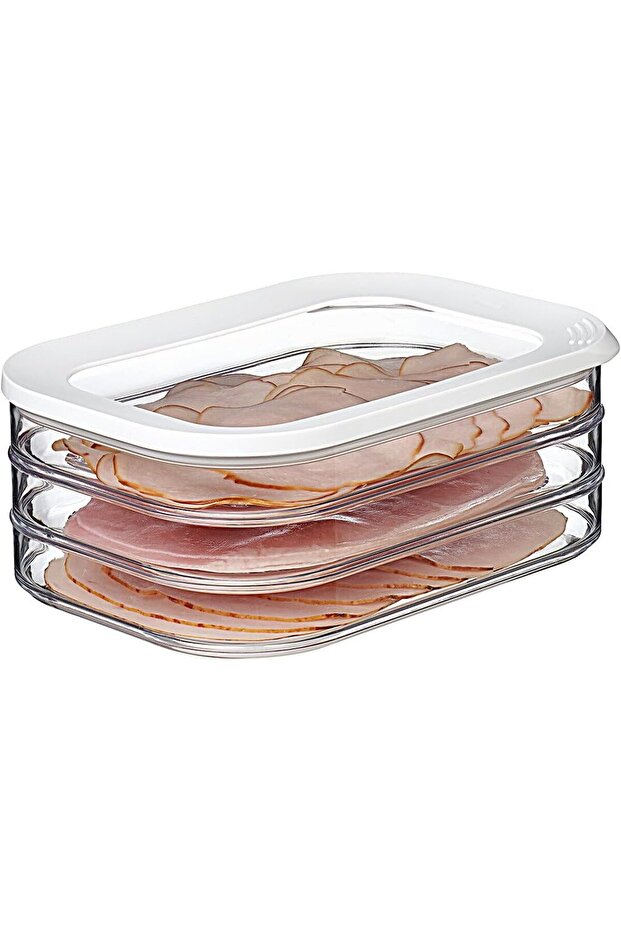 Modula Lidded Food Storage Boxes - BPA-free, 3×550 ml (1650 ml) - 3