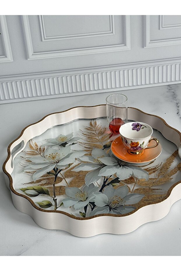 صينية مستديرة من فيلورا - 5