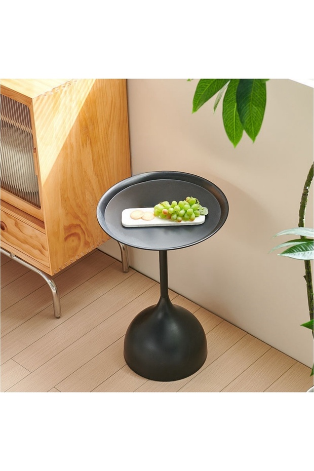 Side Table Set Round Table Sofa Side Living Room Home Table Round Minimalist Design - 7