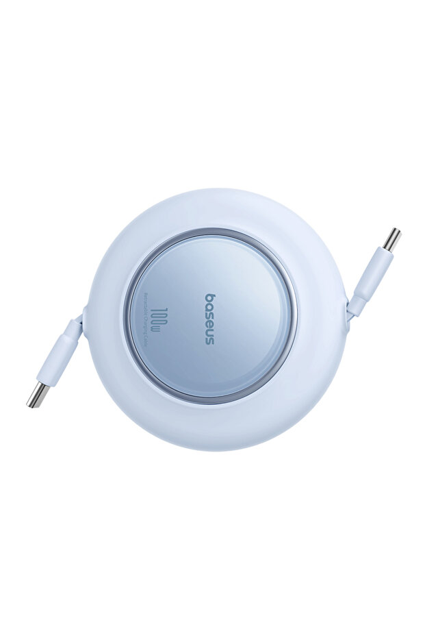 Free2Pull USB-C 100W Makaralı Hızlı Şarj ve Data Kablosu, 2 Metre, Mavi - 2