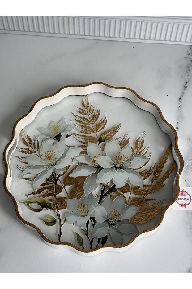 صينية مستديرة من فيلورا - 4