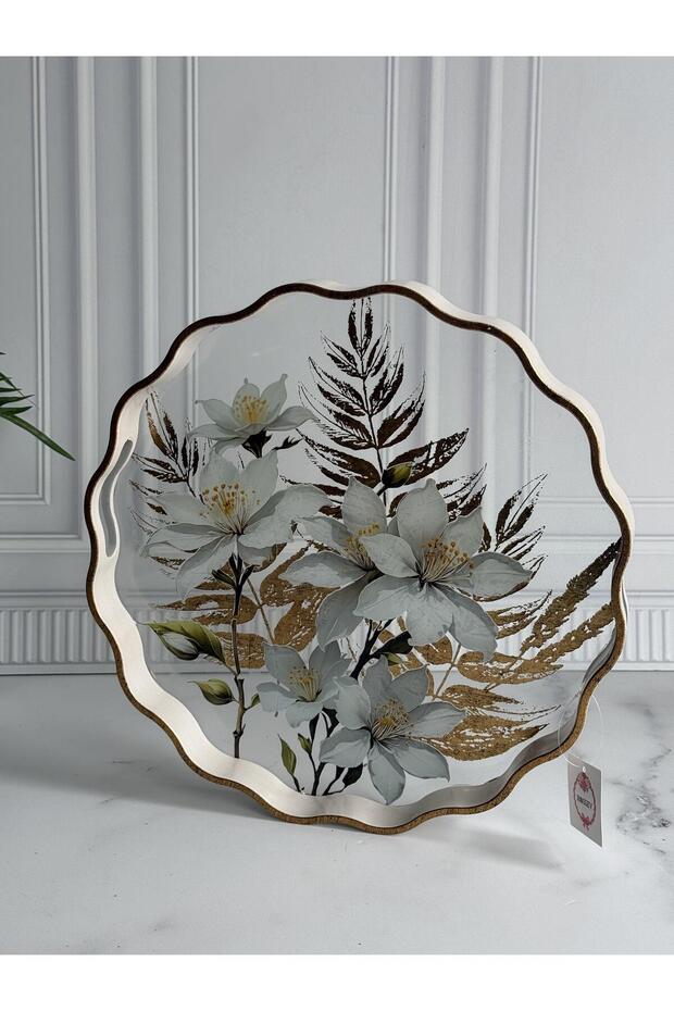 صينية مستديرة من فيلورا - 3