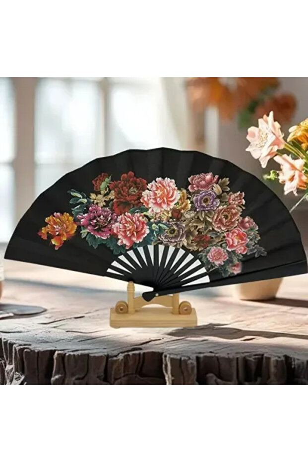 مجموعة مراوح منقوشة مكونة من 12 قطعة و3 نماذج - 5