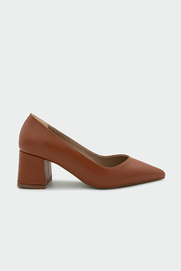 Fiona Tan Leather Women's Thick Heeled Shoes