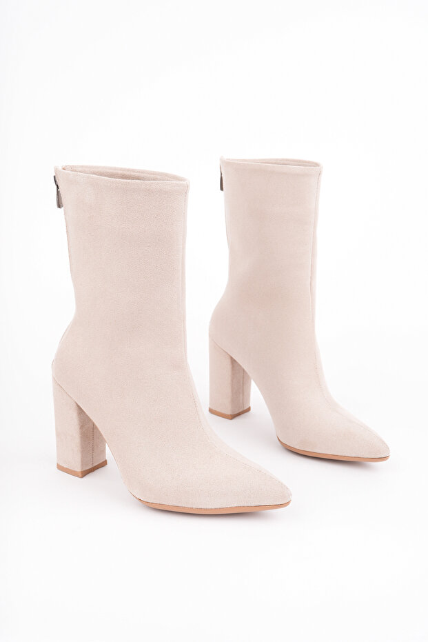 Bln-700 Thick Heel Zippered Boots
