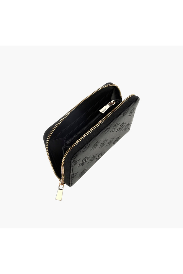 Embossed Logo Zip Wallet - 3