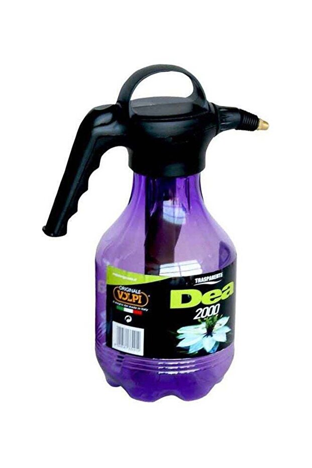 One Hand Flower Water Pressure Sprayer Purple/Black 2 Liters