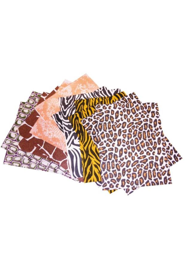 Animal Print Felt 12 Sheets