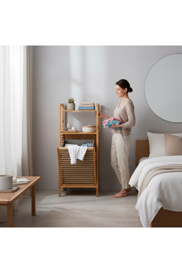 BAMBU ÇAMAŞIR SEPETİ - 4