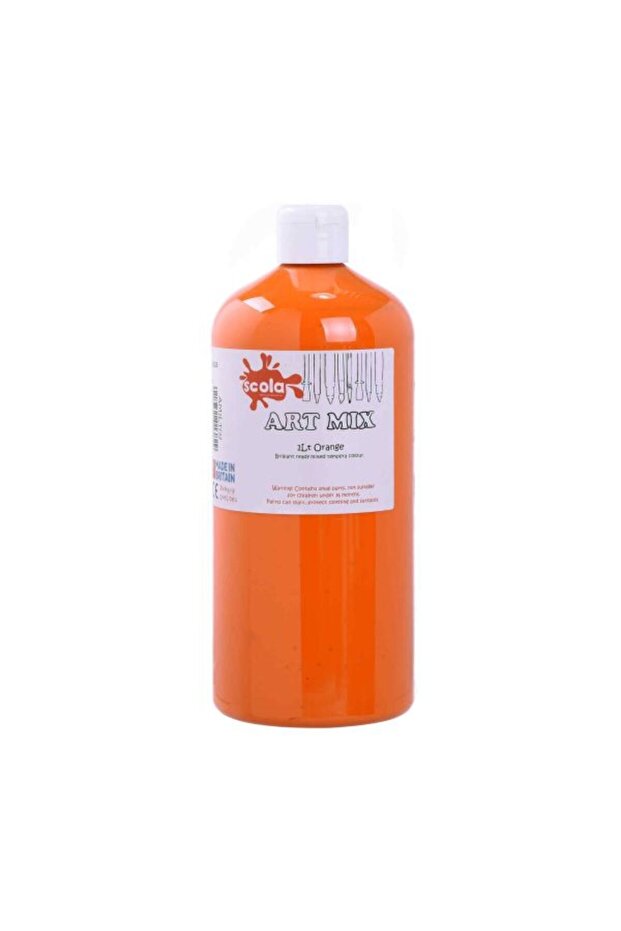 Ready Mixed Paint 1 Litre - Orange