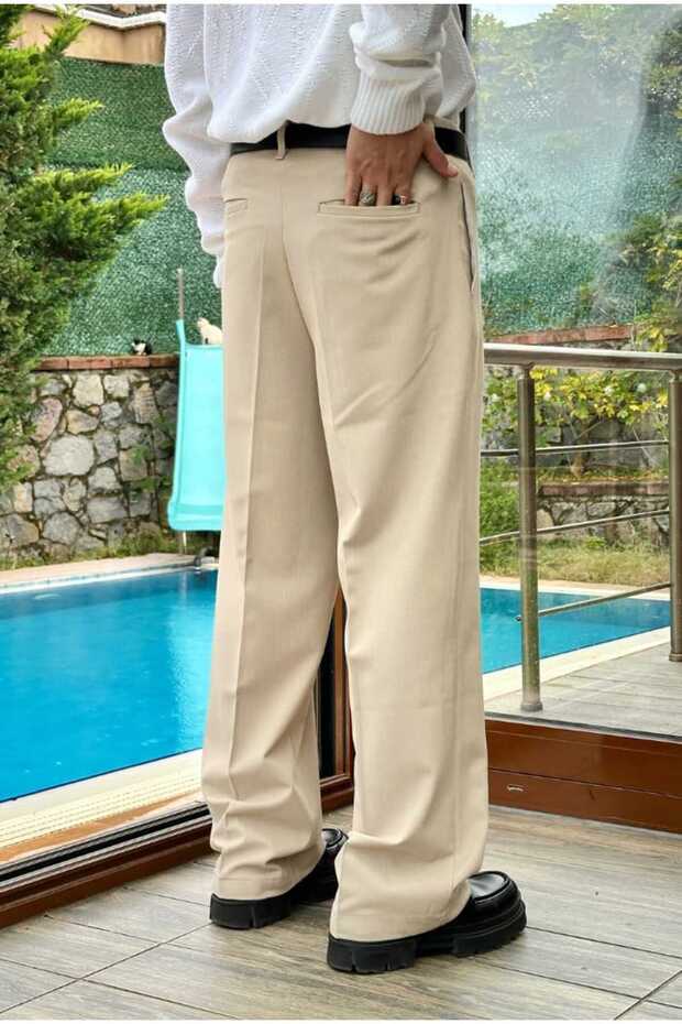 Basic Premium Baggy Fabric Pants - 8