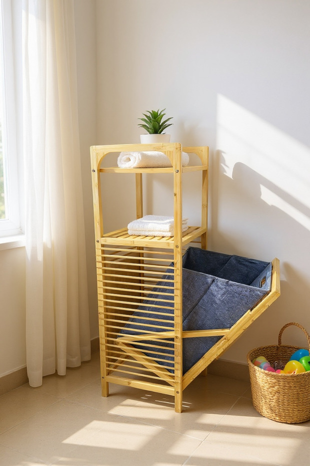 BAMBU ÇAMAŞIR SEPETİ - 3