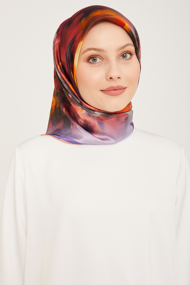 Silk Scarf 9033D (Sura) (Nostalji̇)-32