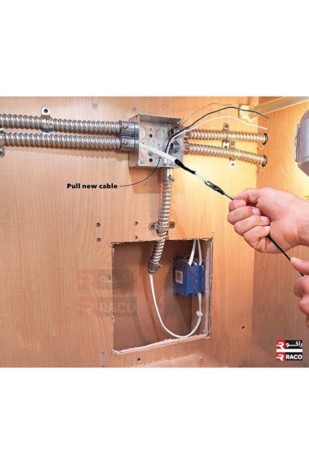 Metal Cable Pulling Spring Electrical Wire Puller (Heavy Duty, 50 METER) - 3