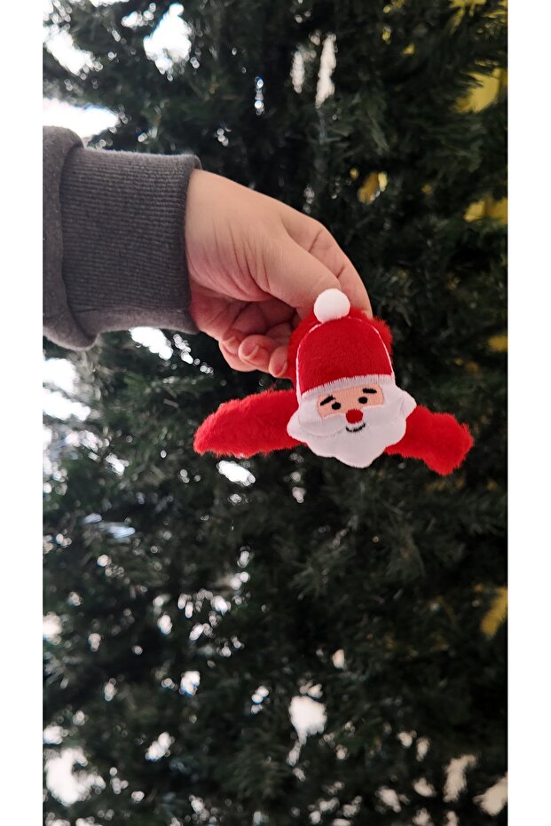 New Year's Themed Fluffy Plush Peg Buckle