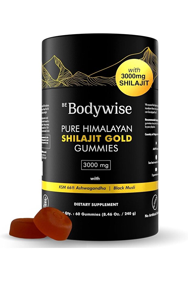 3000 mg Pure Himalayan Shilajit Gold Gummies - 60 Count