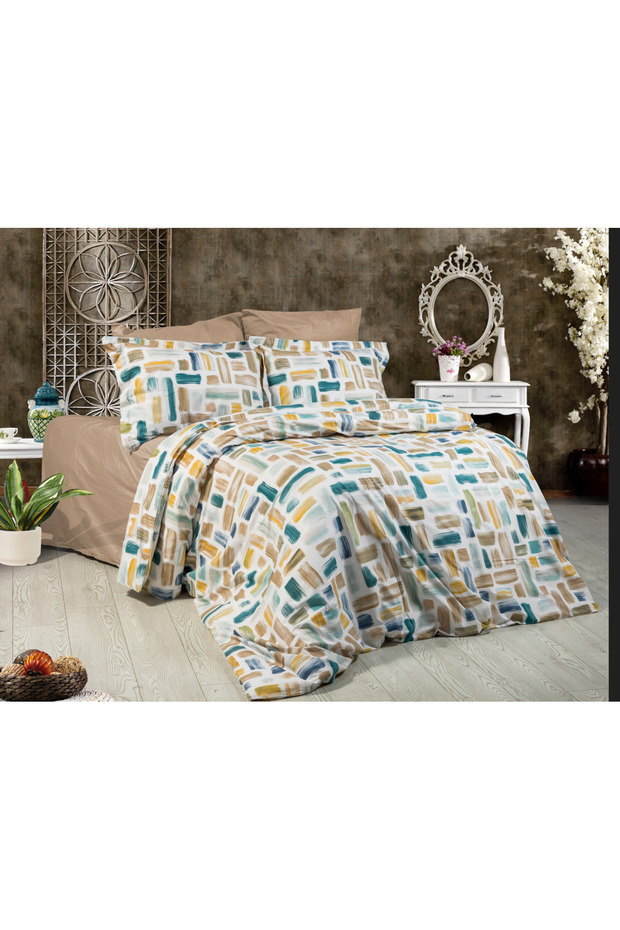 100% Cotton 59 Threads Reinforced Single Bedding Cover (the Package Contents Only the Bedding!)