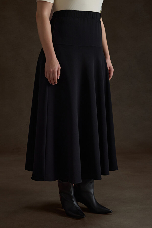 Beli Lastikli Etek - 4