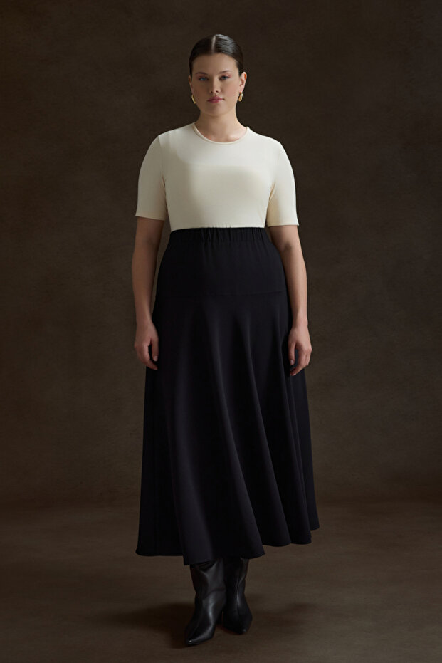 Beli Lastikli Etek - 2