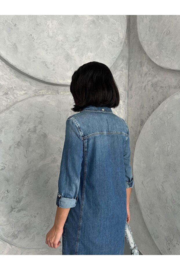 Mavi Denim Elbise - 7
