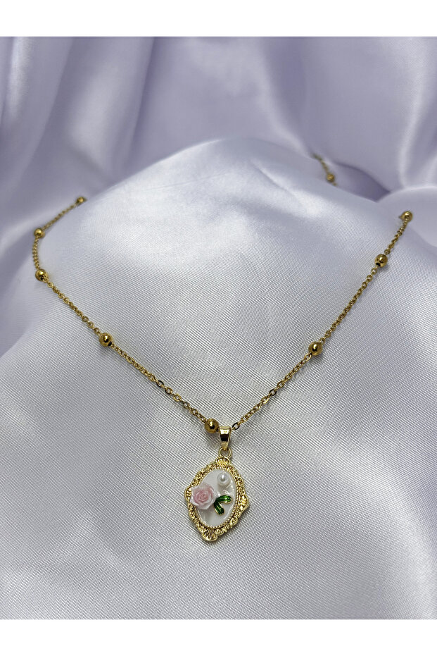 Vintage Buket Çelik Kolye - 8