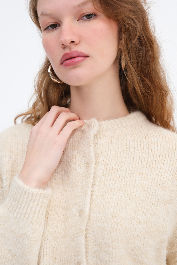 Düğmeli Triko Hırka H3473 - 4