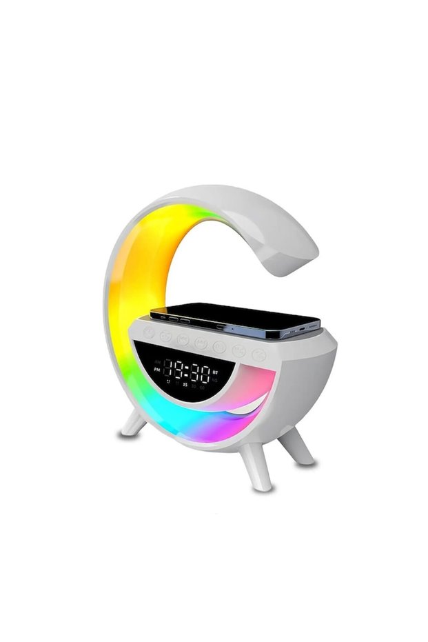VersaLite Multifunctional LED Lamp with Wireless Charging & Audio Integration