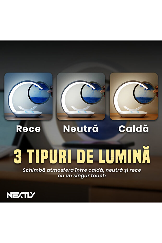 Sandscape LED Smart Lamp with Wireless Charging & Adjustable Light Modes - 4