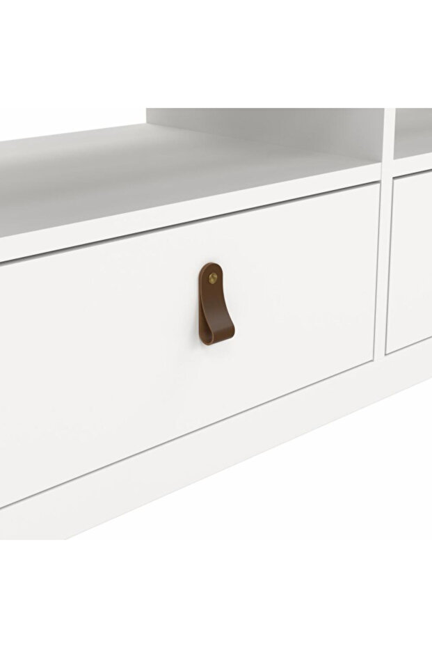 وحدة تلفزيون مدريد مستطيلة بثلاثة أدراج مثبتة على الأرض - 8