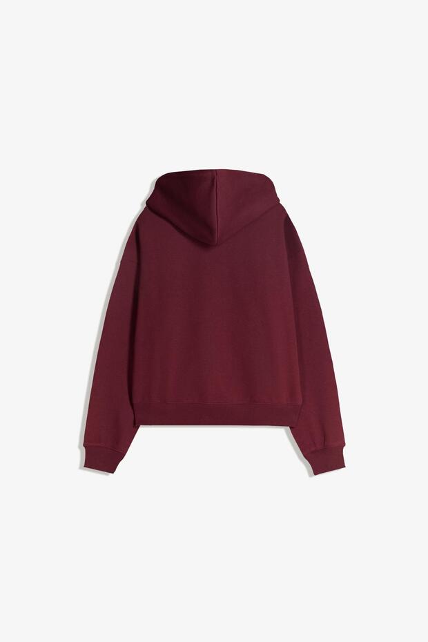 Kapüşonlu fermuarlı sweatshirt - 6