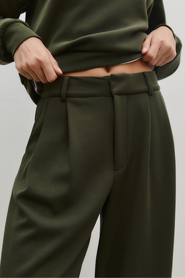 Yumuşak Dokulu Kumaş Pantolon - 4