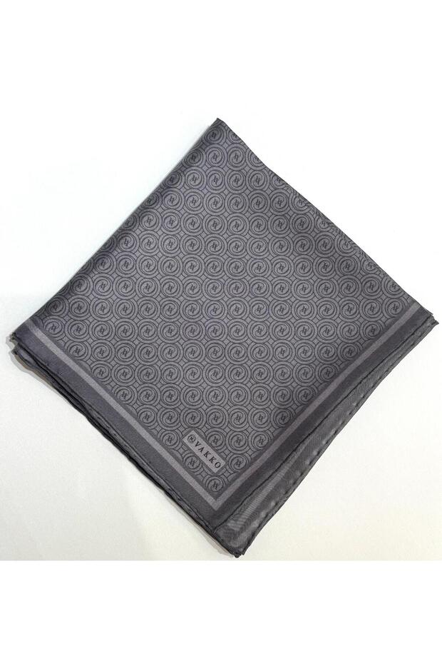 Tivil Monogram Scarf 41408-Dark Gray