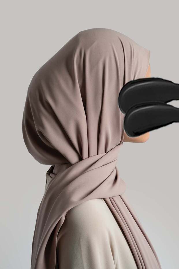 Medine İpeği Şal - Latte - 3