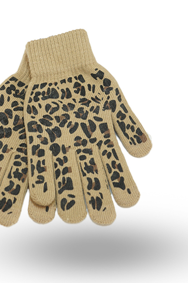 Leopard winter gloves - 2