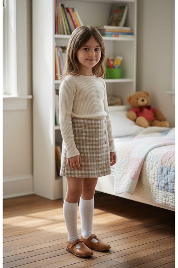 Kız Çocuk Şort Etek - 1