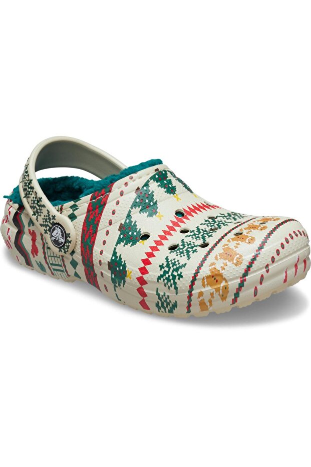 Classic Lined Fair Isle Clog Unisex Terlik - 4