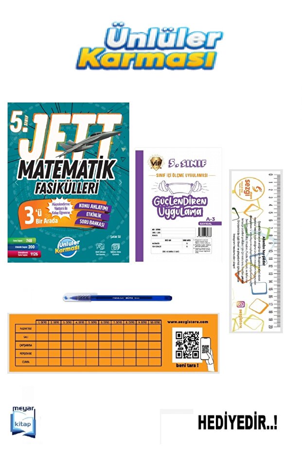 Ünlüler 5.Sınıf Jett Matematik Fasikülleri (Güncel Baskı)...HEDİYELİ - 1