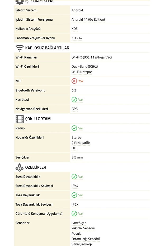 Smart 9 128 GB Suya Dayanıklı Android Cep Telefonu Mavi - 5