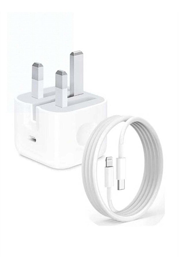 20W Fast Charger | USB C Fast Wall Charger with 1m USB C to Lightning Cable (White)