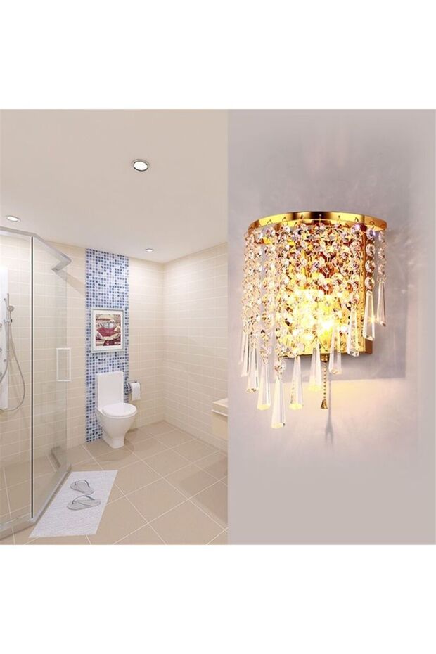 خلفية حائط كريستالية عامة باللون الأصفر - 3