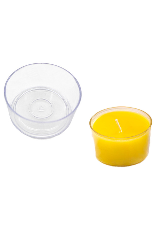 Mum Eritme Kabı 500 ml Mika Mumluk 5 Adet Mum Kabı Mum Yapım Seti Yılbaşı Mum Seti - 5