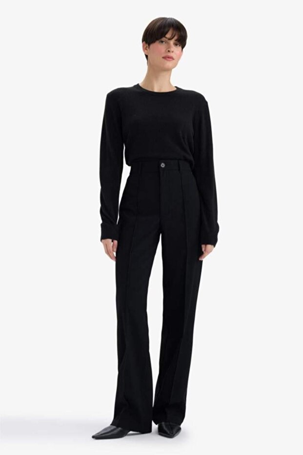 Regular Fit Bisiklet Yaka Yün Kazak (25 WN) - 2