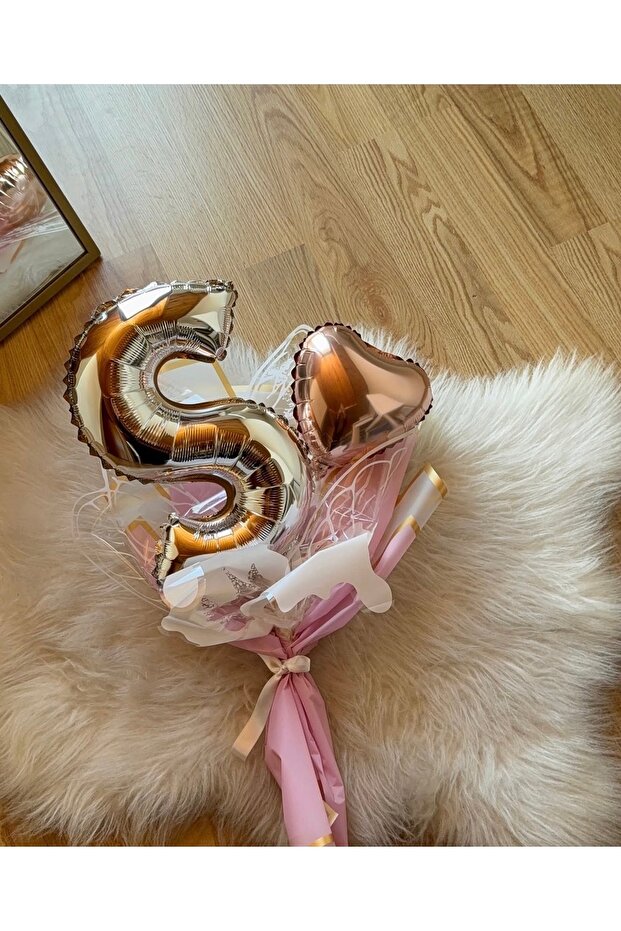 Balon Harfli Buket - 2