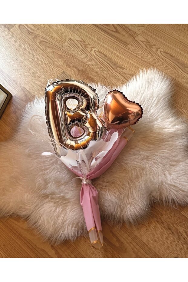 Balon Harfli Buket - 3