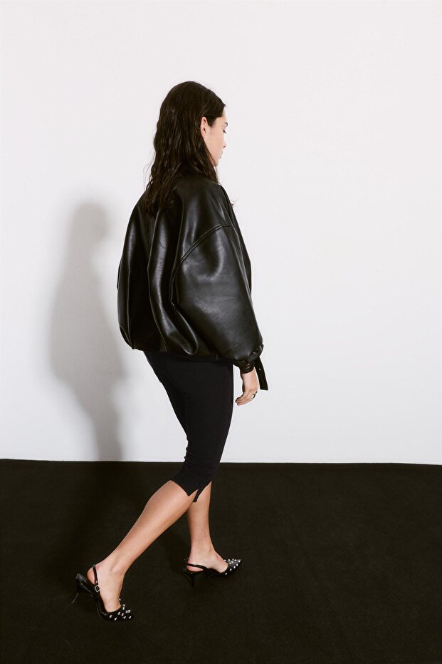 Kapri Paça Yırtmaçlı Pantolon - 4