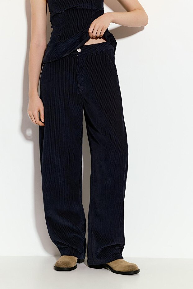 Balon Kadife Pantolon - 5